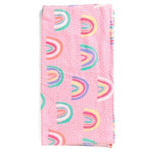 AUTHENTIC KIDS Pink 28x58 Kids Rainbow Dot Beach Towel